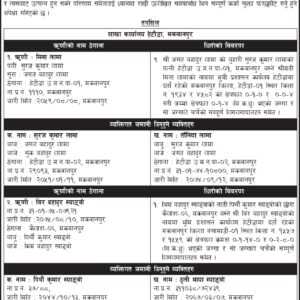 35 days notice_SaiBaba Nirman Suppliers, Mina Lama & Bir Bahadur Syanbo And Shriram Khatri